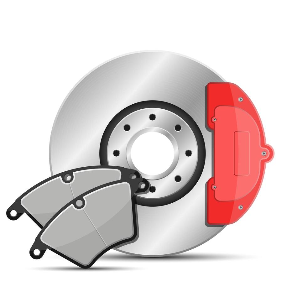 Brake disk isolated  vector