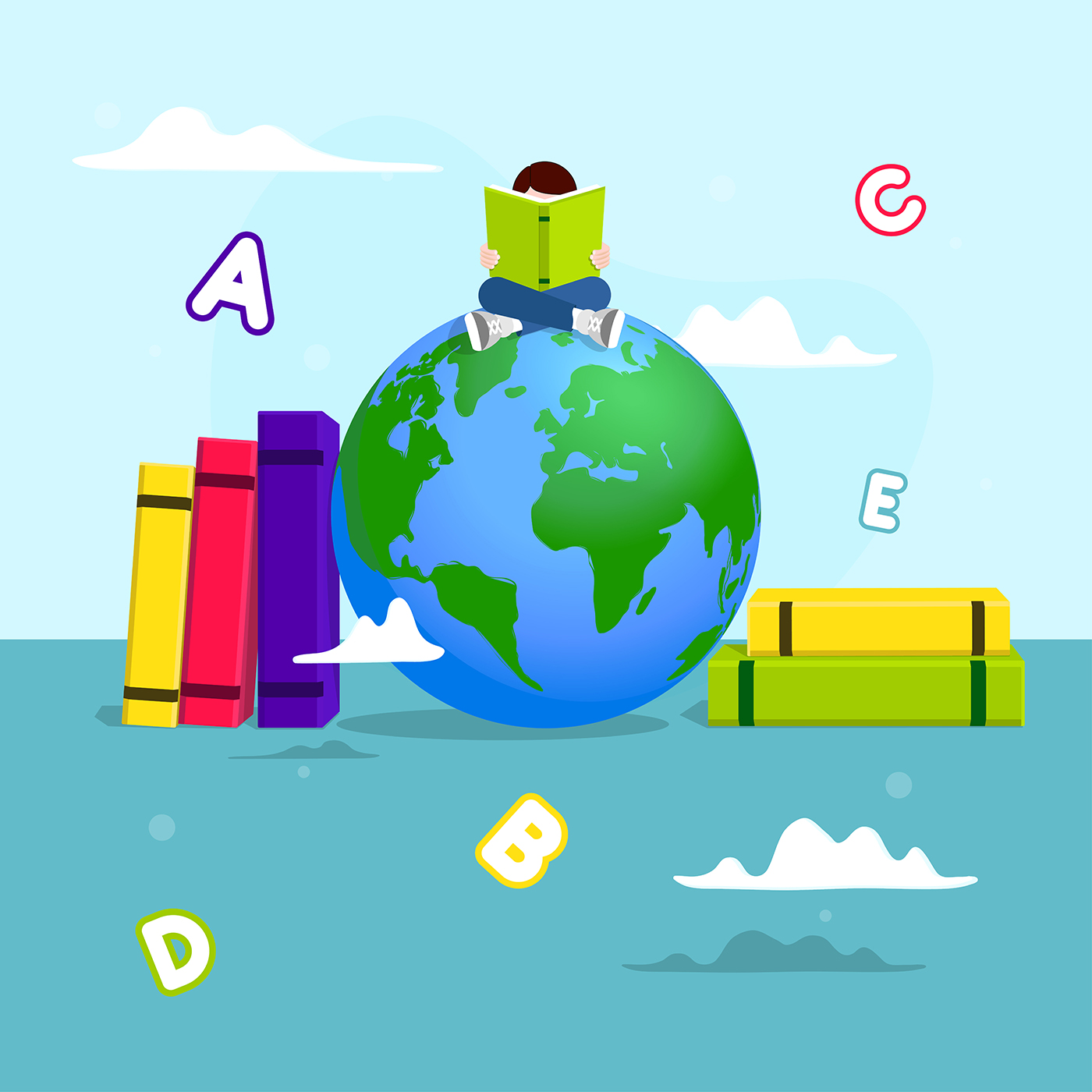 Literacy day poster design 1268006 Vector Art at Vecteezy