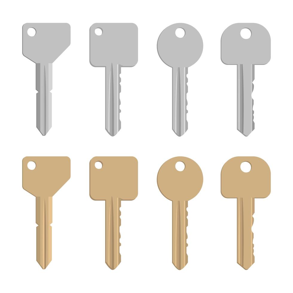 Door key set vector