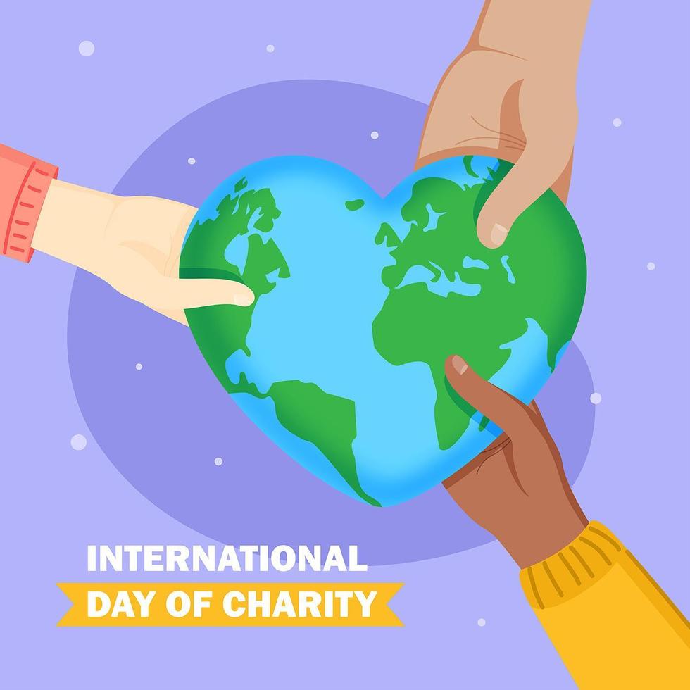 Global charity day  vector