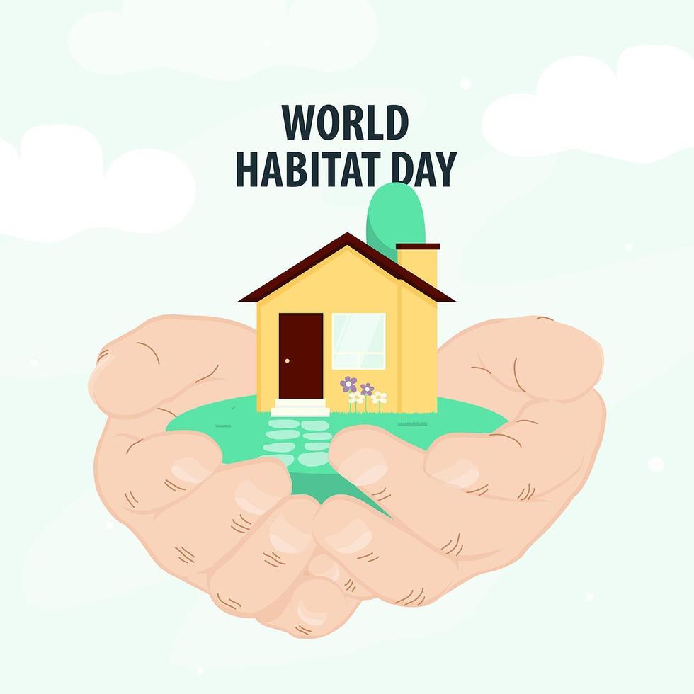 World habitat poster design  vector
