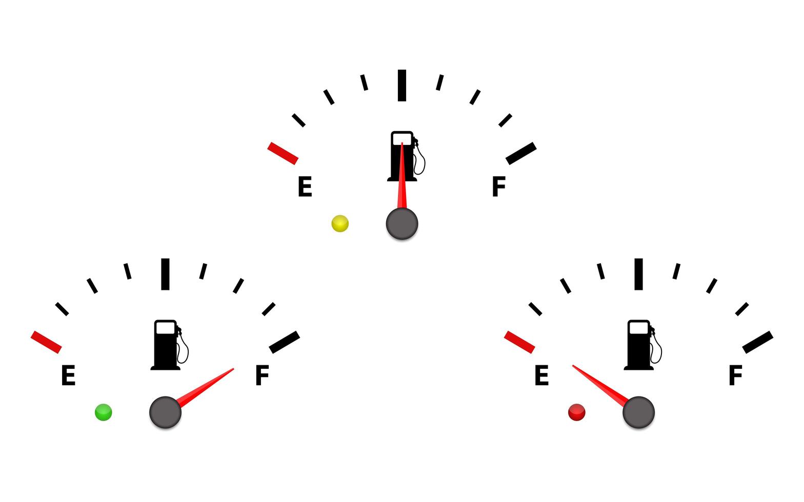 Fuel gauge set vector