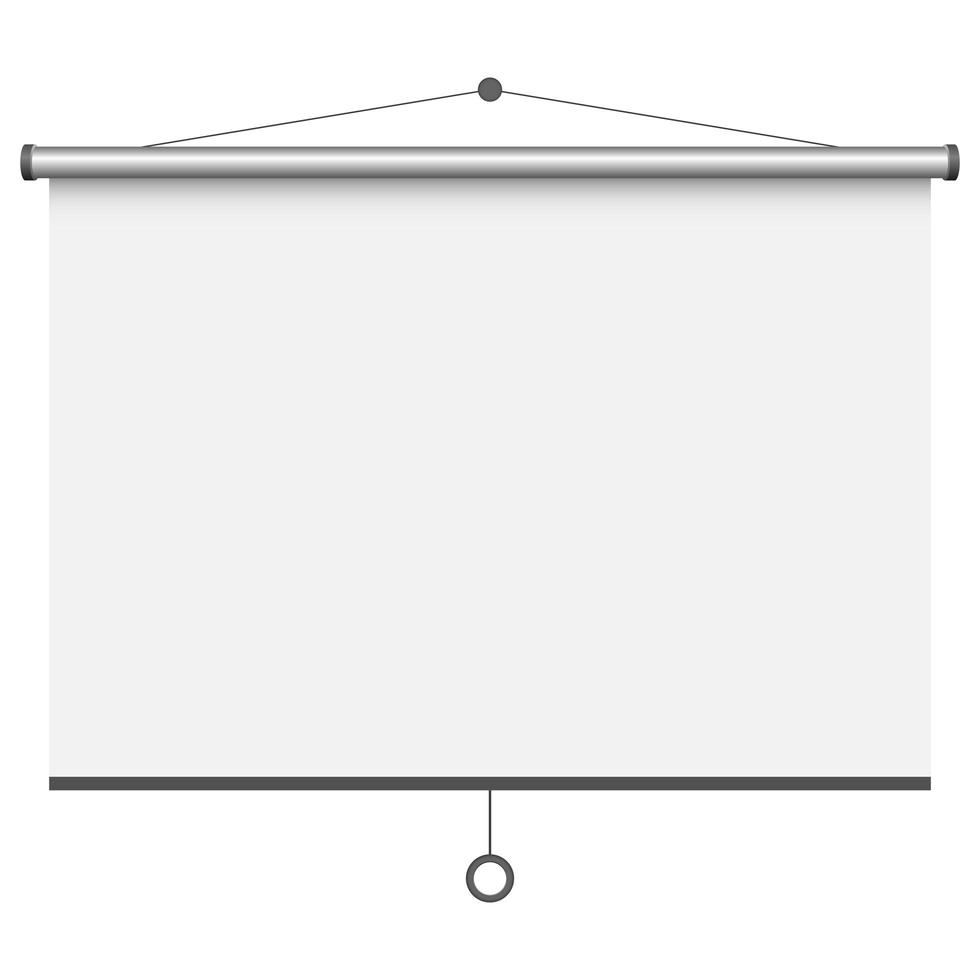 Empty projection screen vector