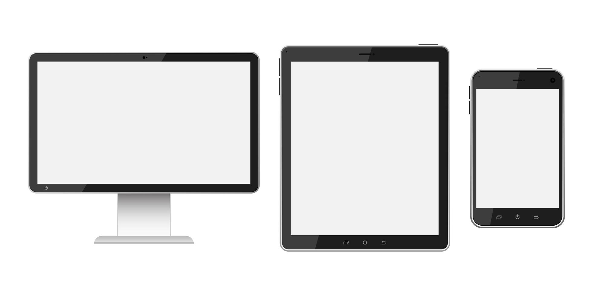 Digital devices isolated  vector