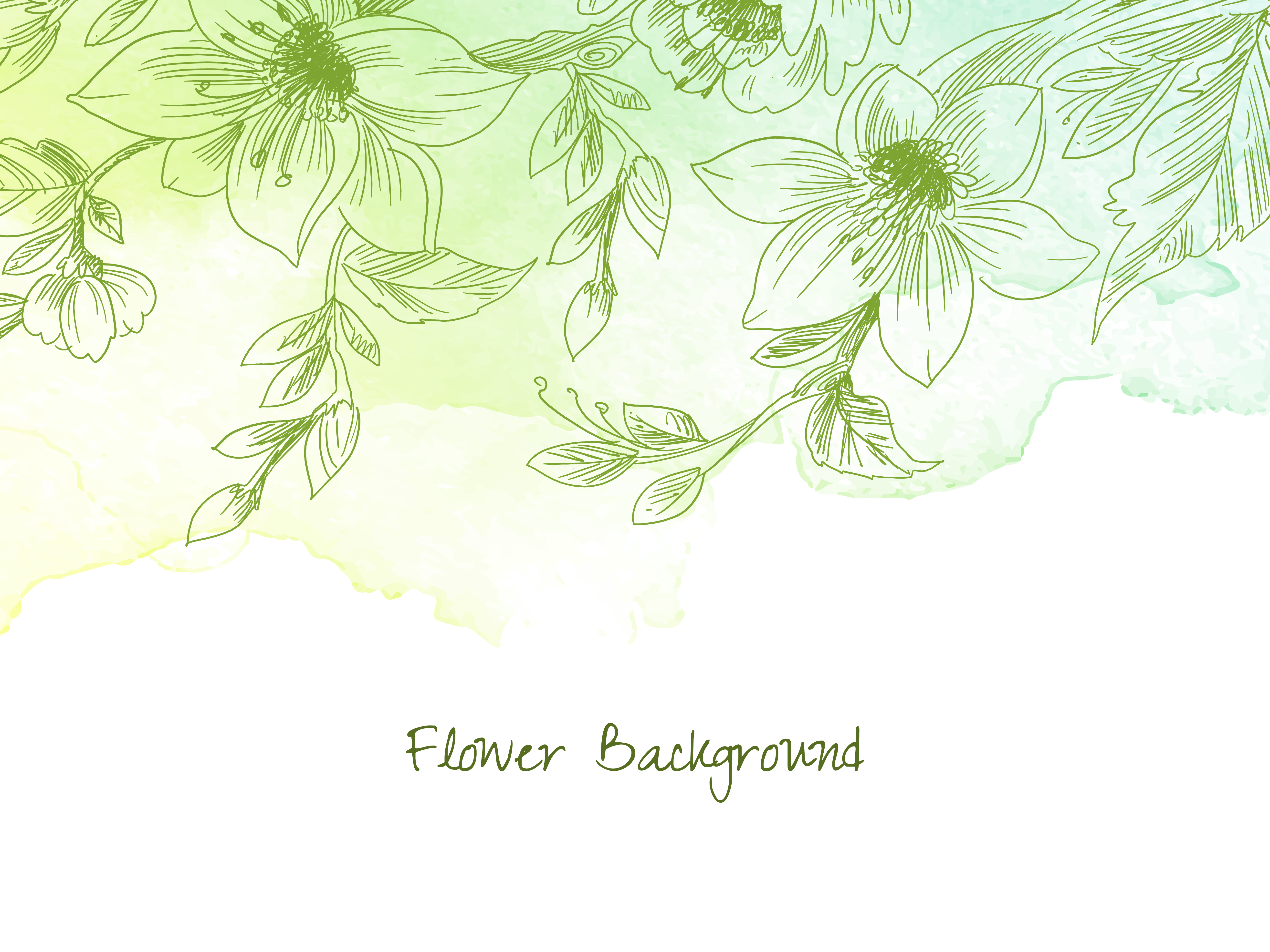 Green Flower Vector Art, Icons, and Graphics for Free Download