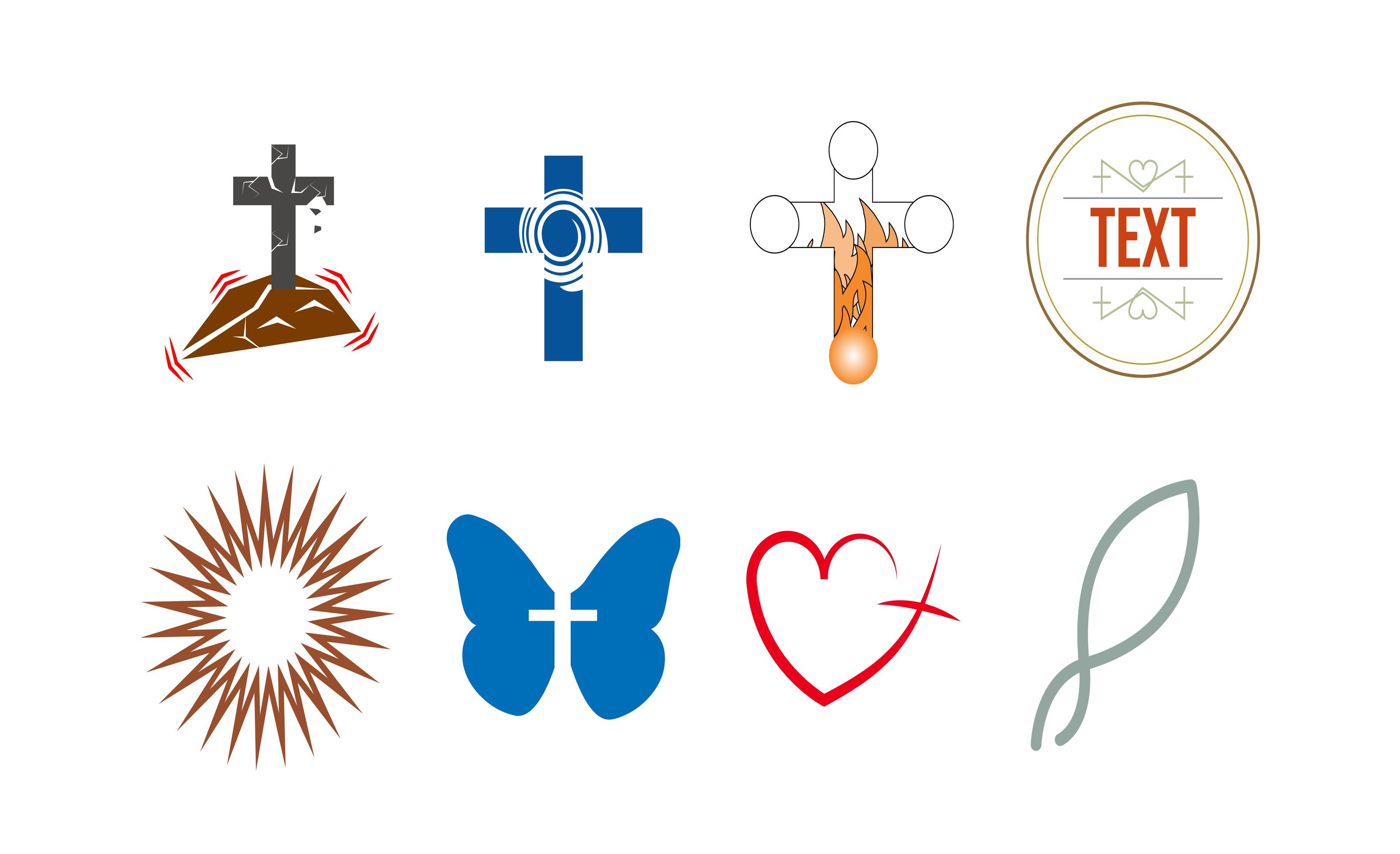 Set of religious icons 1268188 Vector Art at Vecteezy