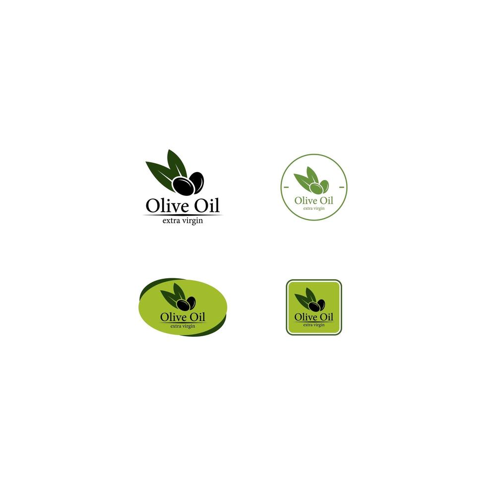 Olive oil logo collection  vector