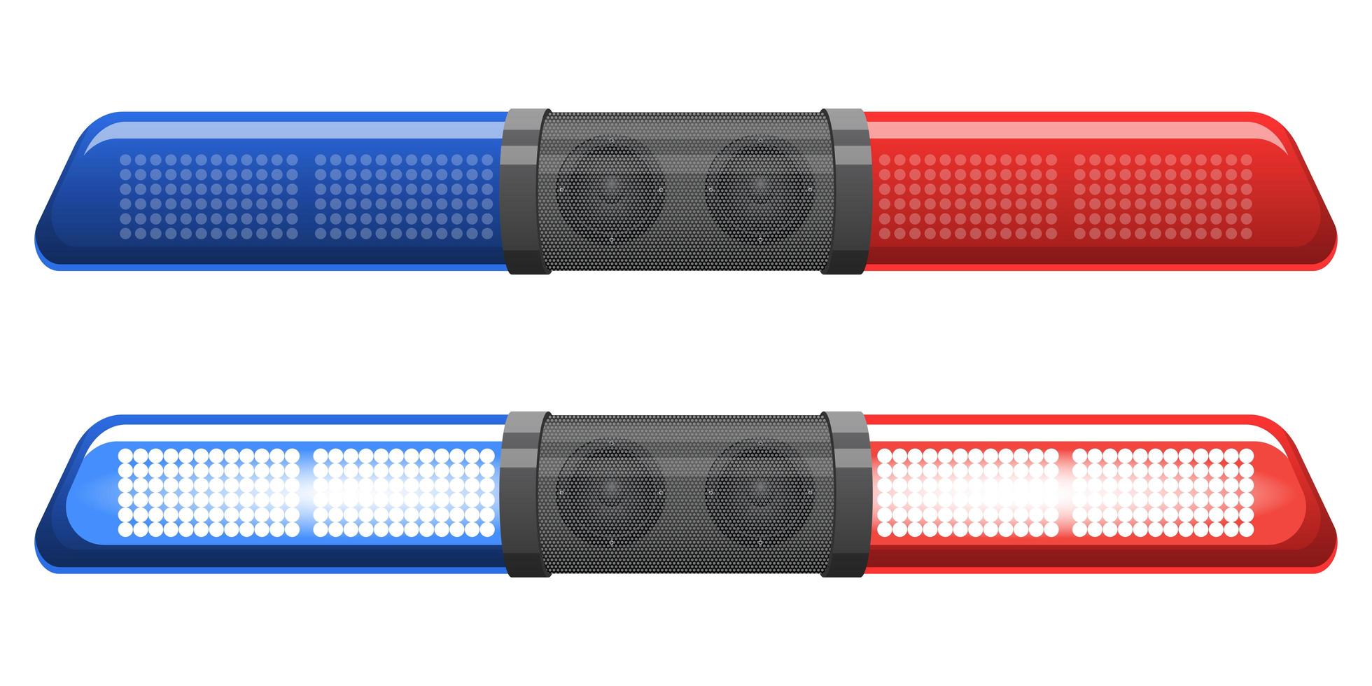 Police beacon isolated vector