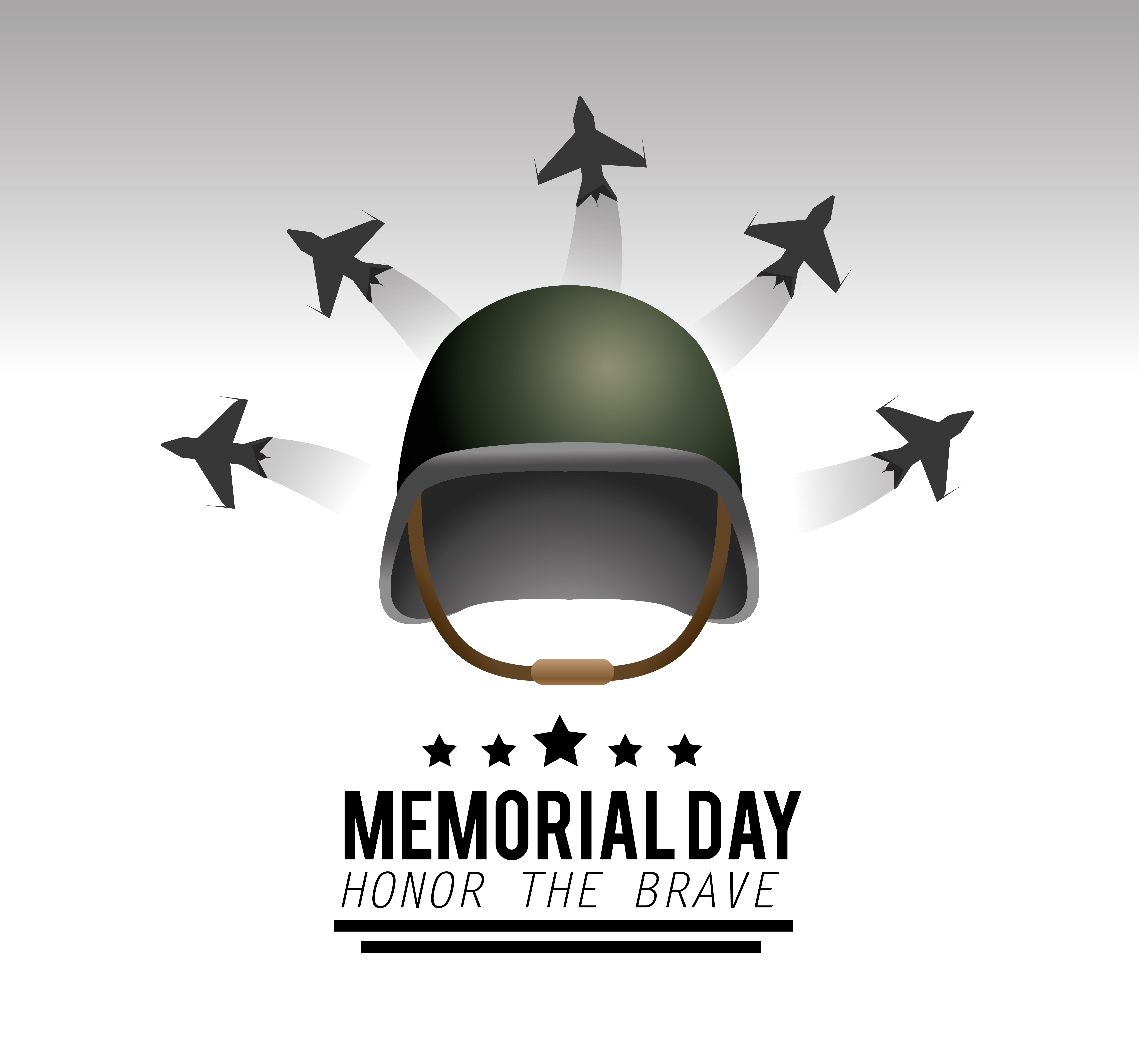 Download Memorial day greeting card with military helmet and ...