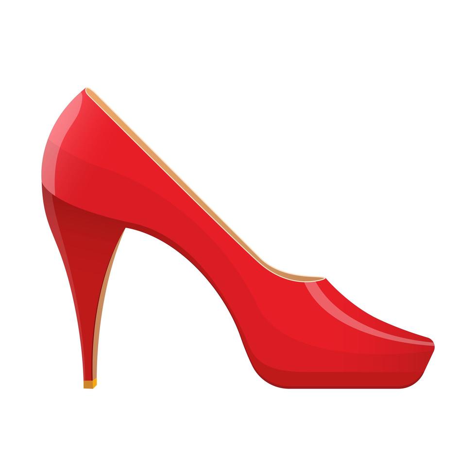 High heel shoe isolated on white background vector