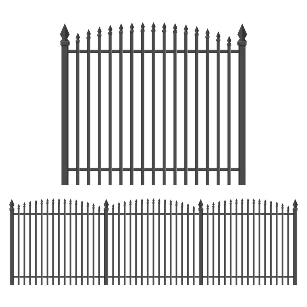 Iron forged fence  vector
