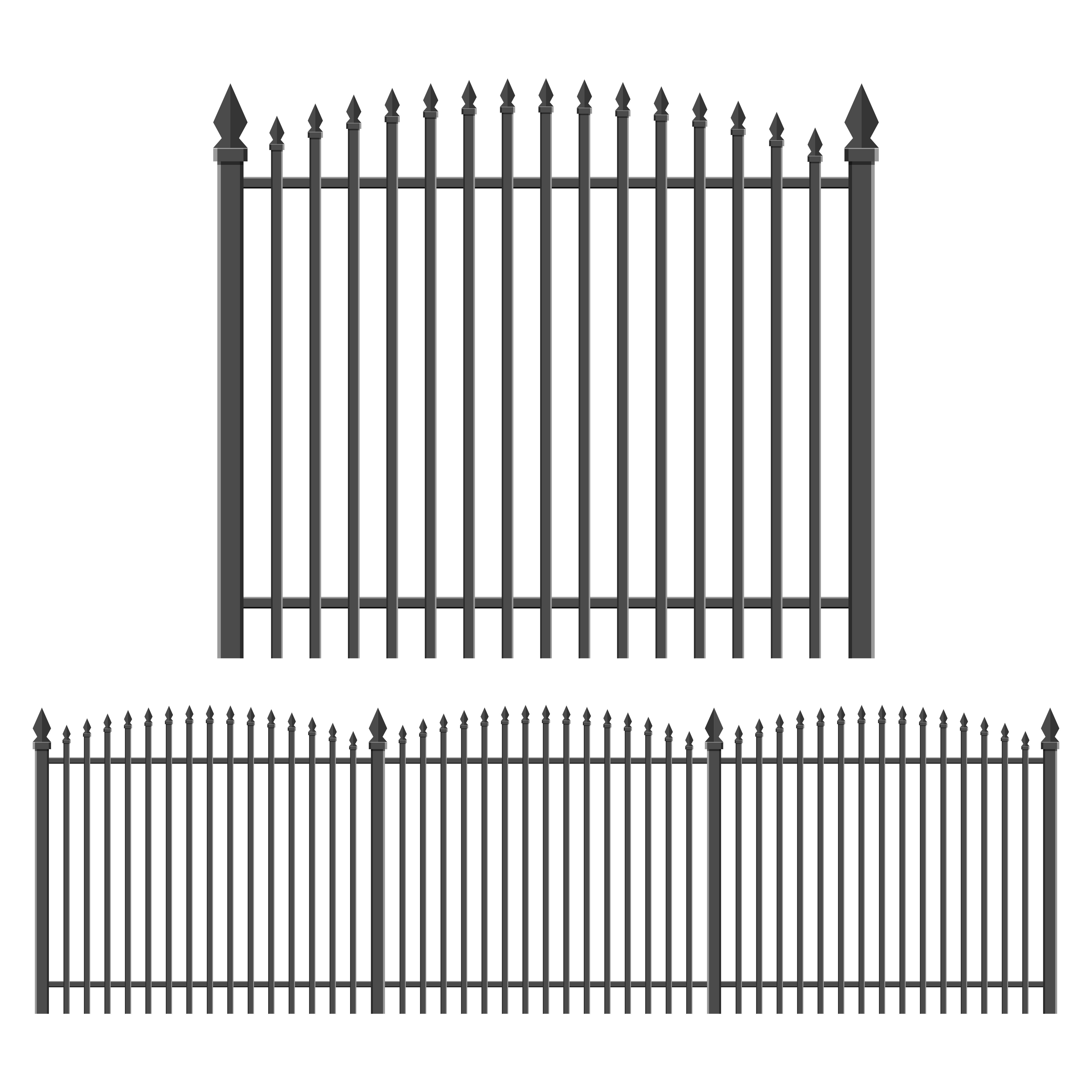 Iron forged fence - Download Free Vectors, Clipart Graphics & Vector Art