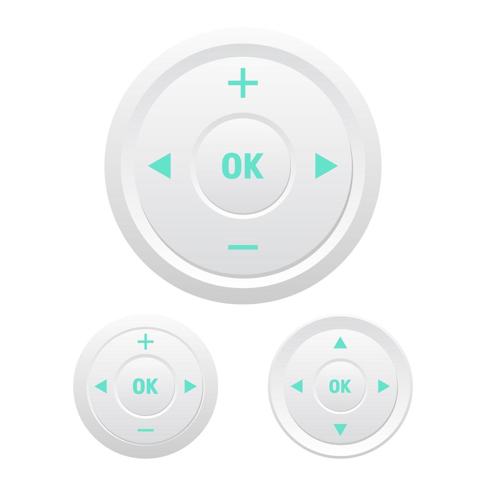 Multimedia control buttons  vector