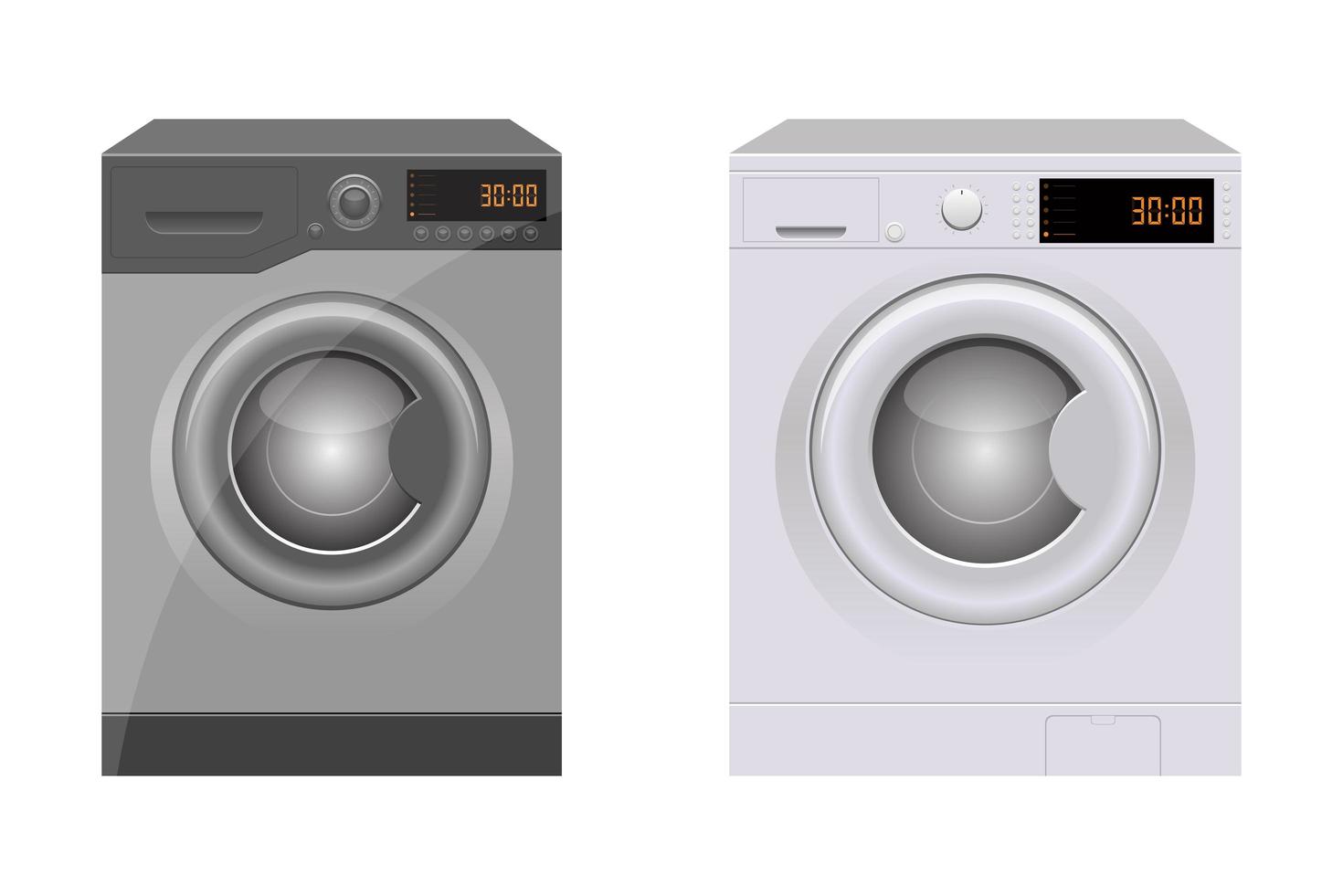 Washing machine isolated  vector