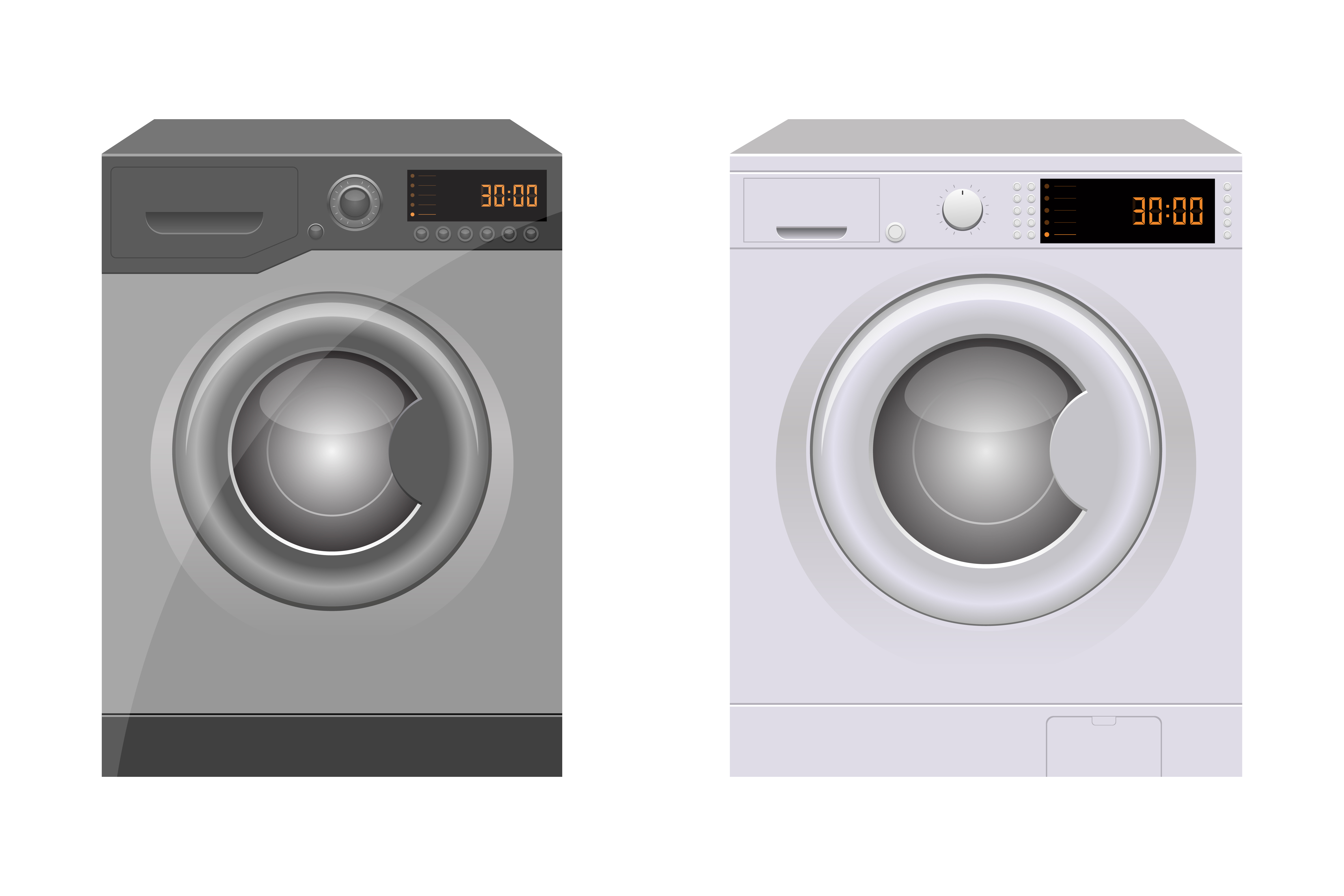 Washing machine isolated 1268500 Vector Art at Vecteezy