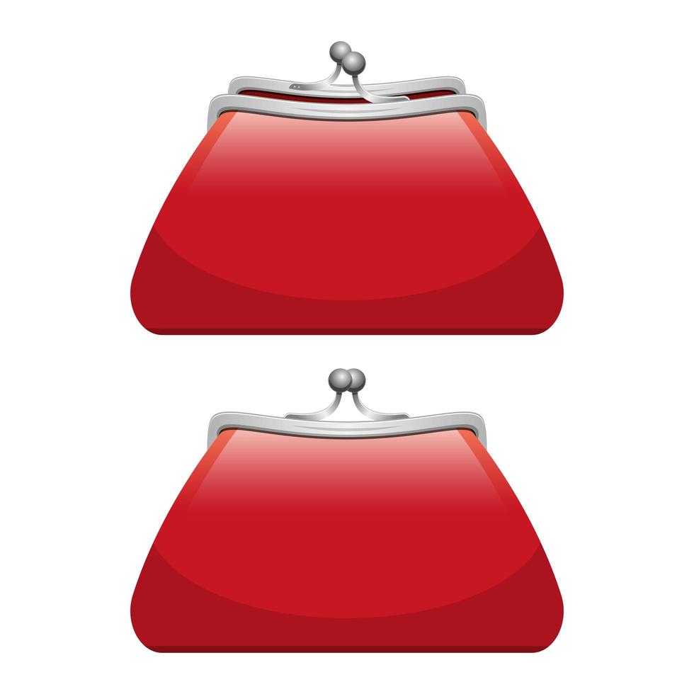 Purse bag for coins  vector