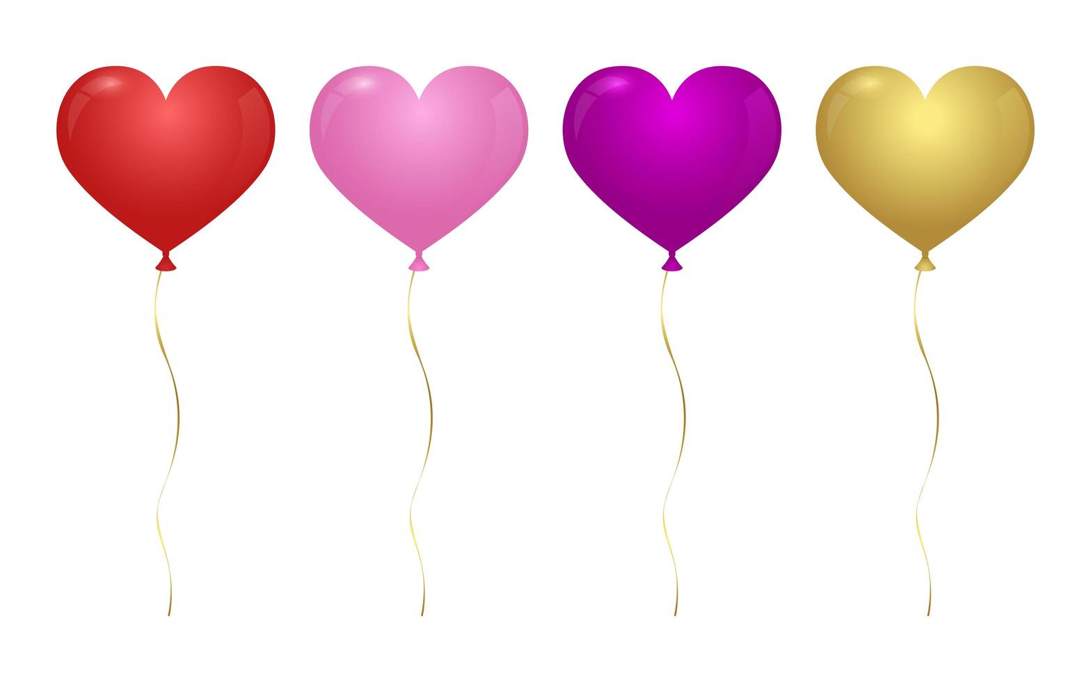 Heart shape balloon vector