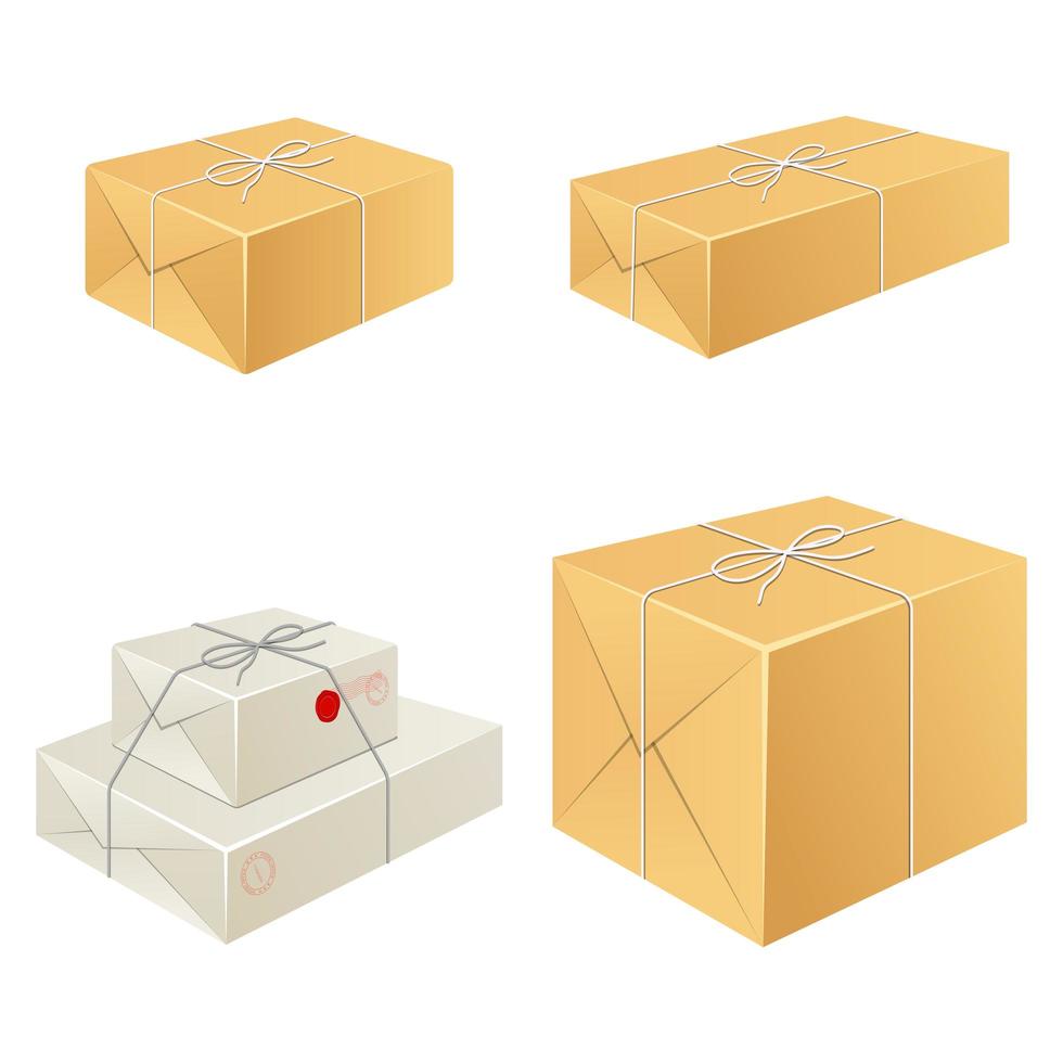 Parcel box isolated  vector