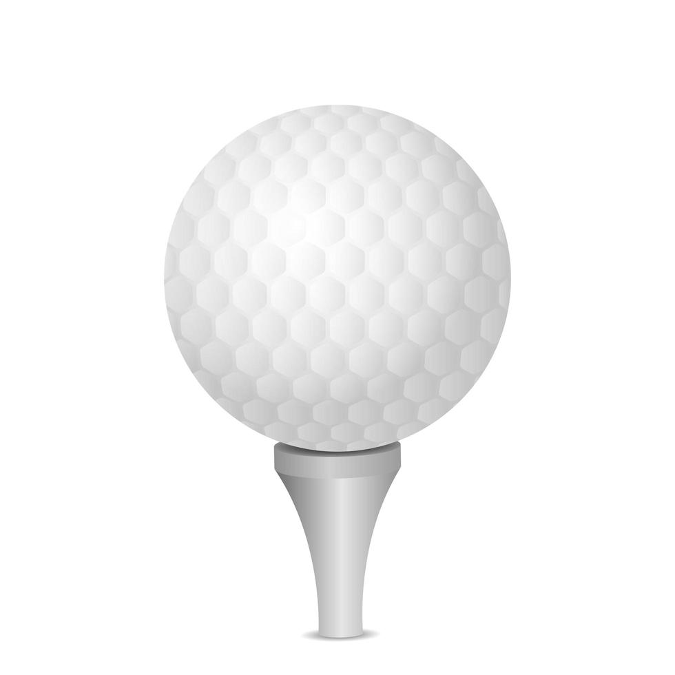 pelota de golf aislada vector