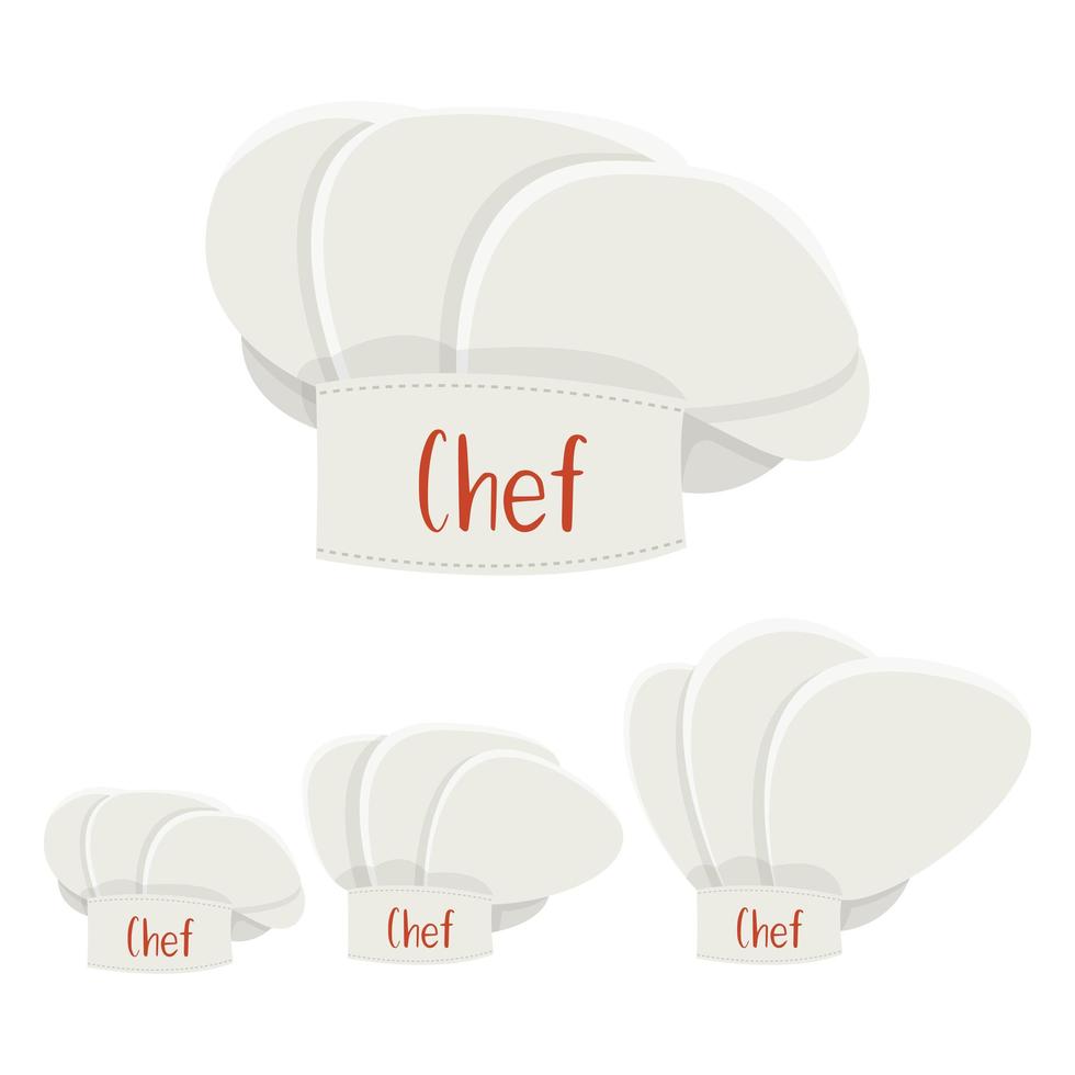 gorro de cocinero aislado vector