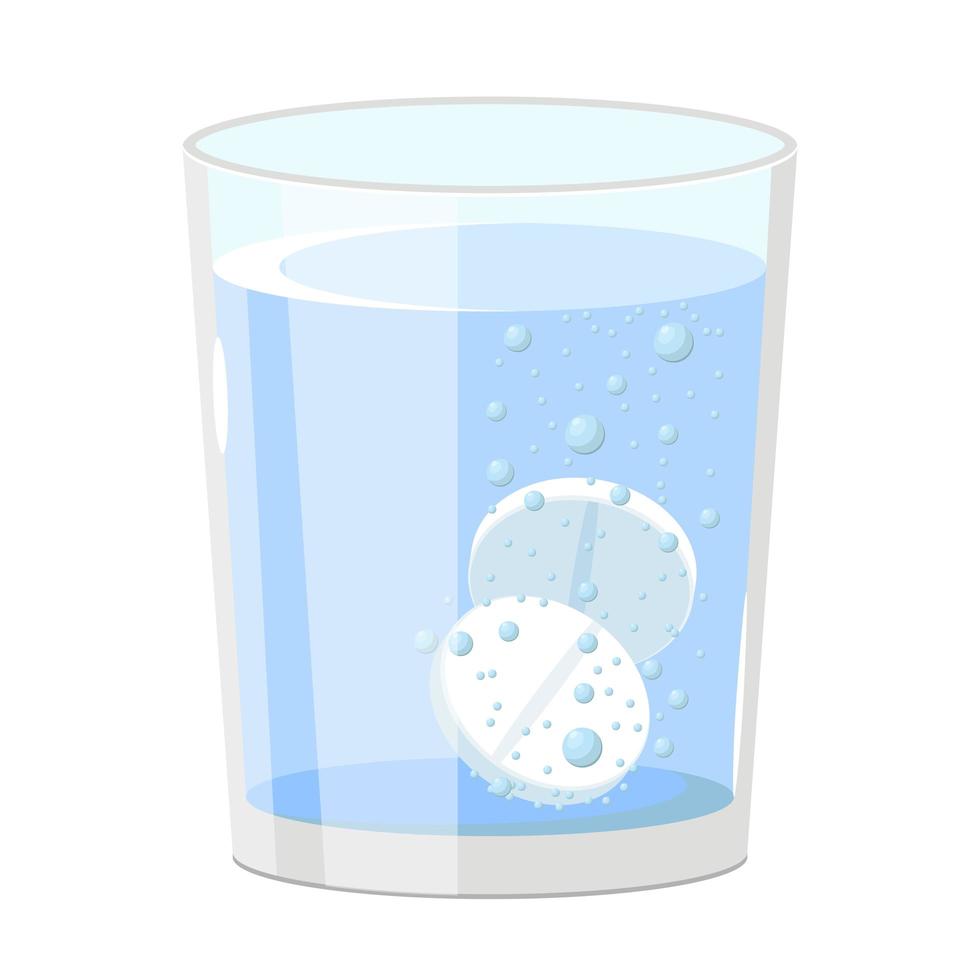 Effervescent tablet isolated  vector