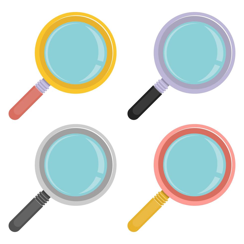 Magnifying glass isolated  vector