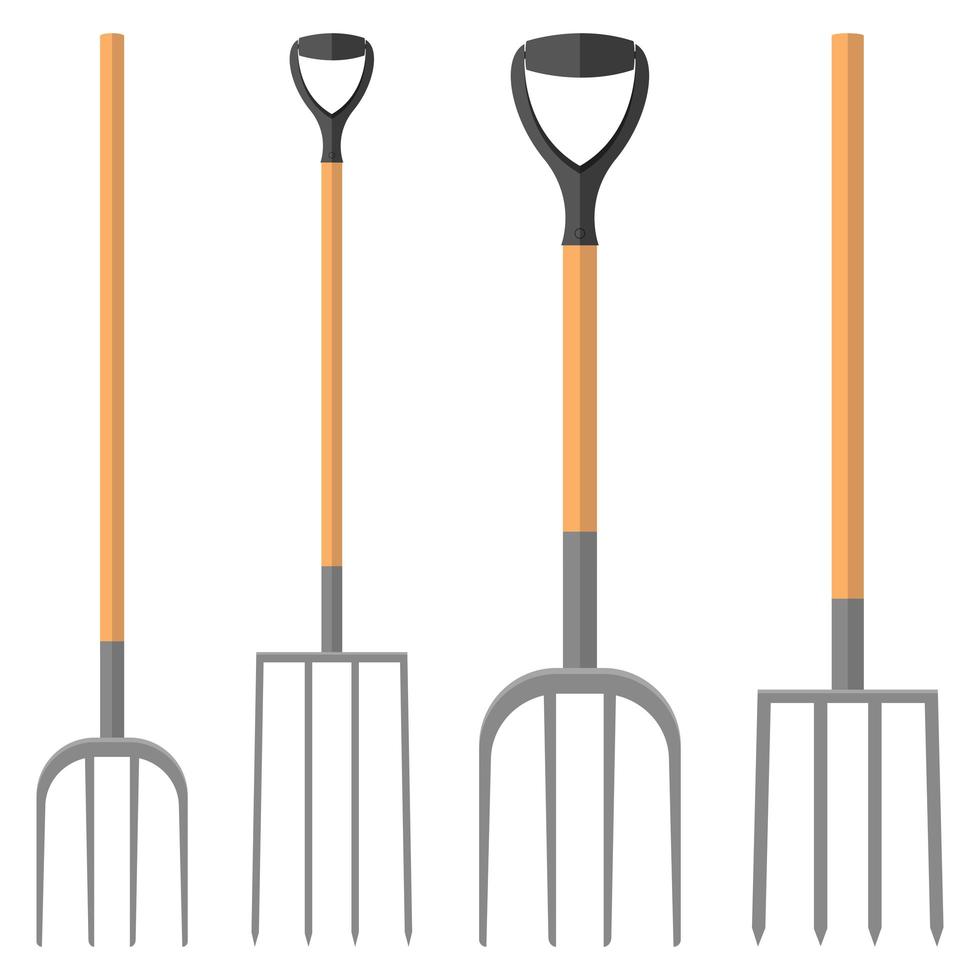 Pitchfork isolated on white vector