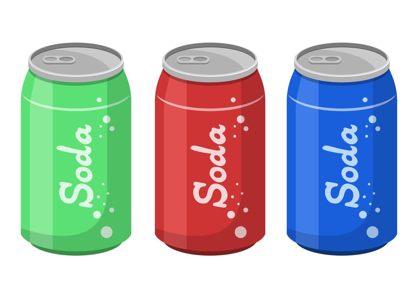 Soda can isolated vector