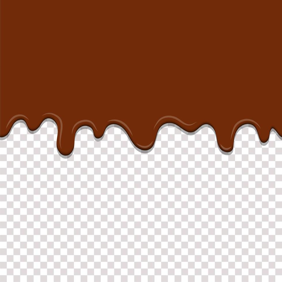 Seamless dripping caramel  vector