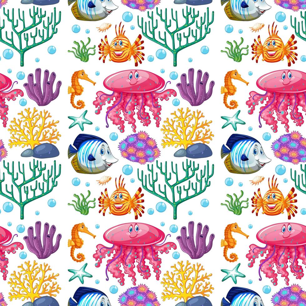 Seamless background with sea  vector