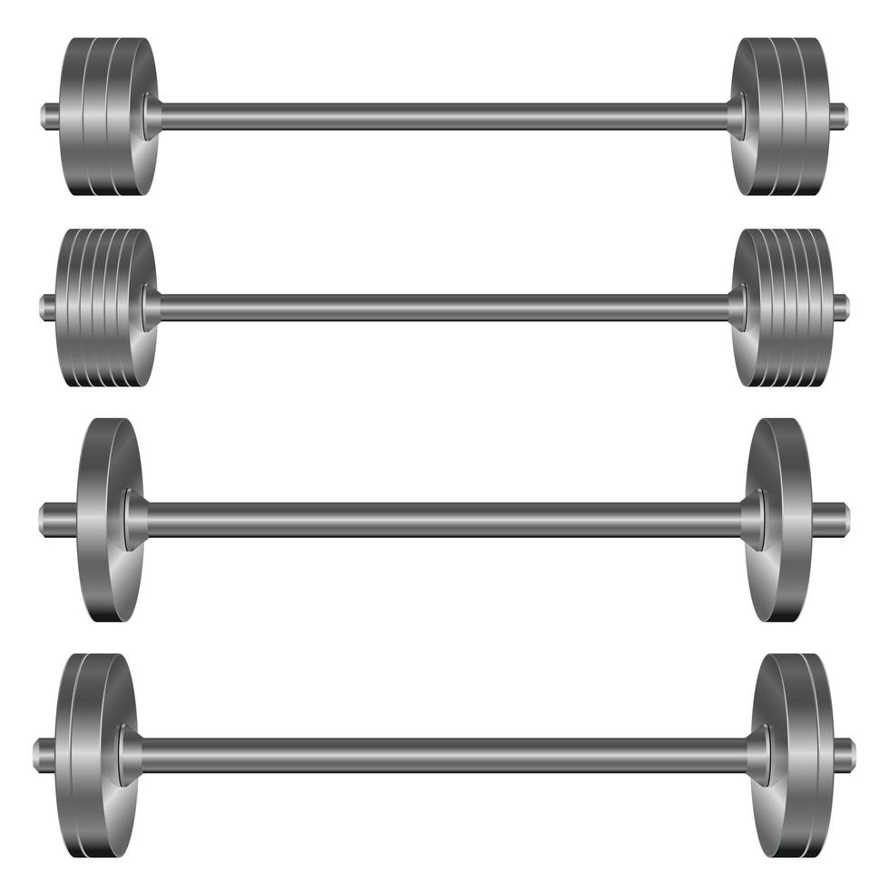 Dumbbell set isolated  vector