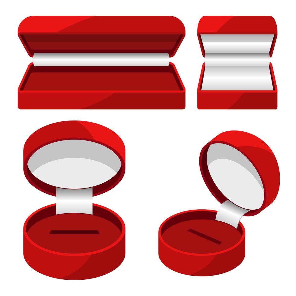 Open jewelry box  vector