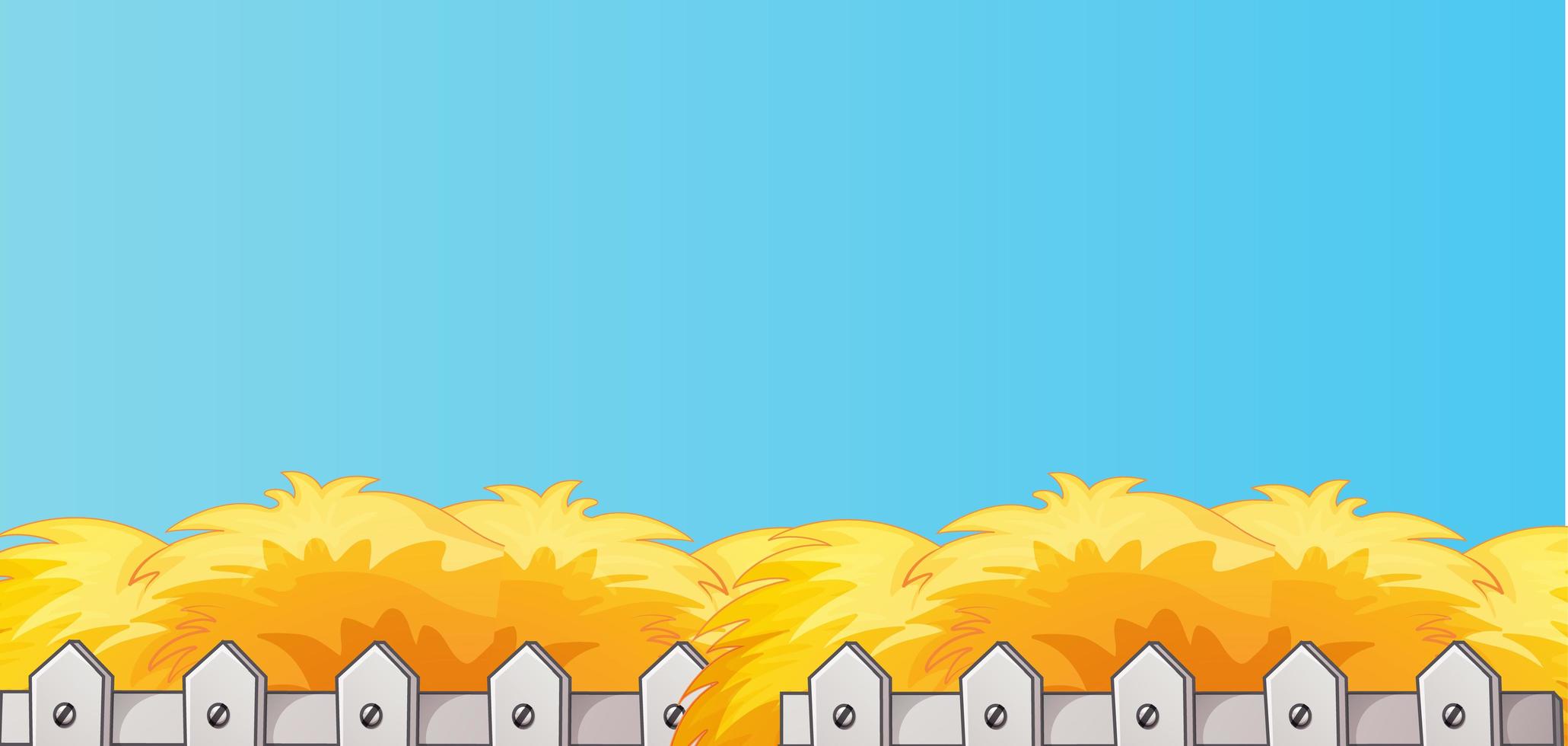 Blue blank banner with straw vector