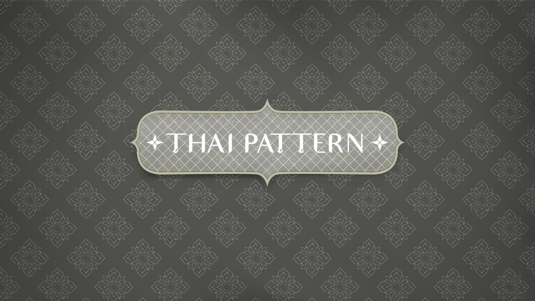 Abstract traditional Thai pattern vector