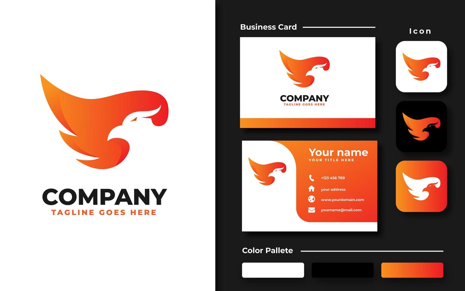 Phoenix Branding Set vector