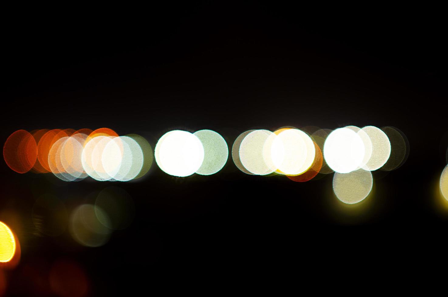 Defocused city lights photo