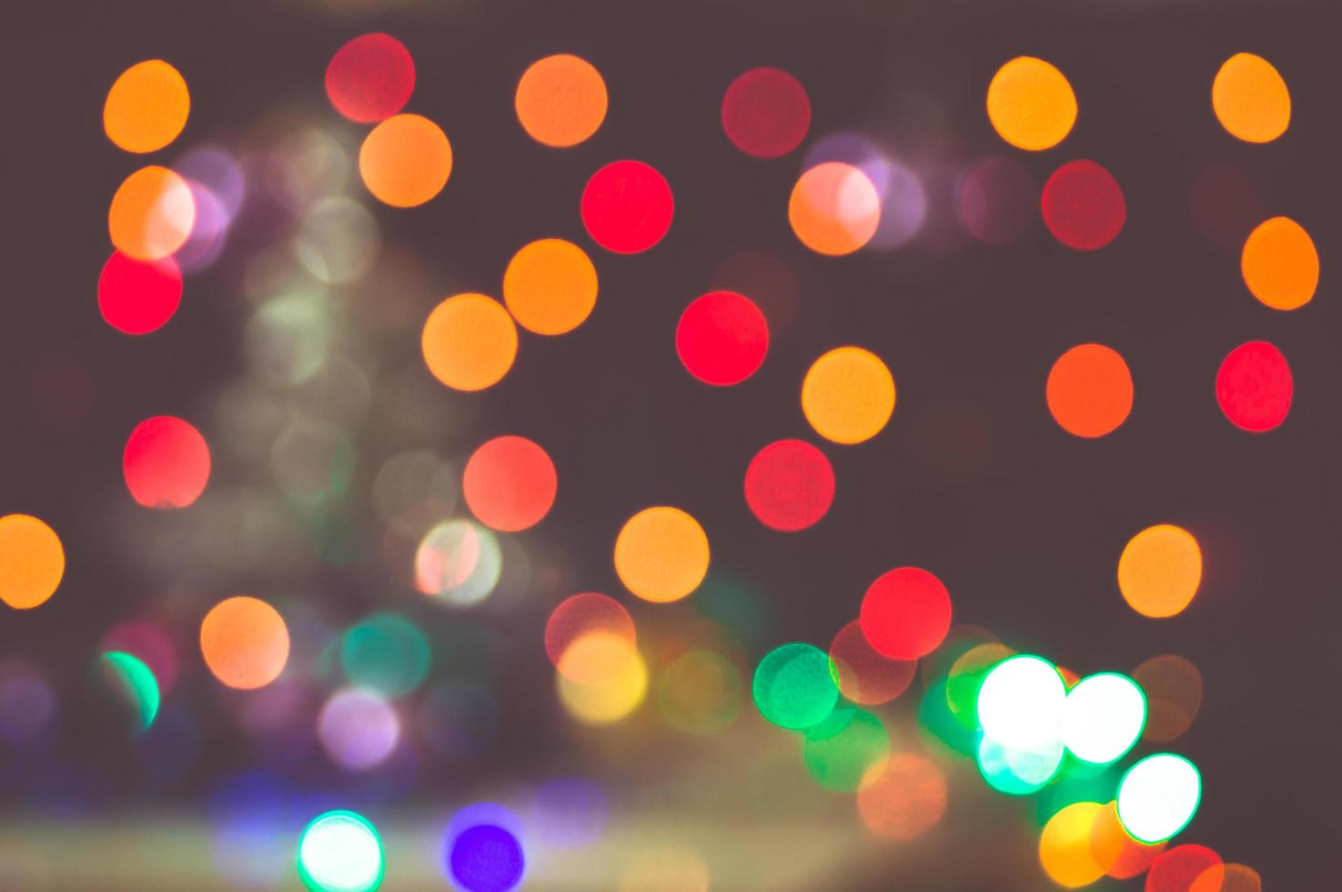 Bokeh of the city lights at night photo