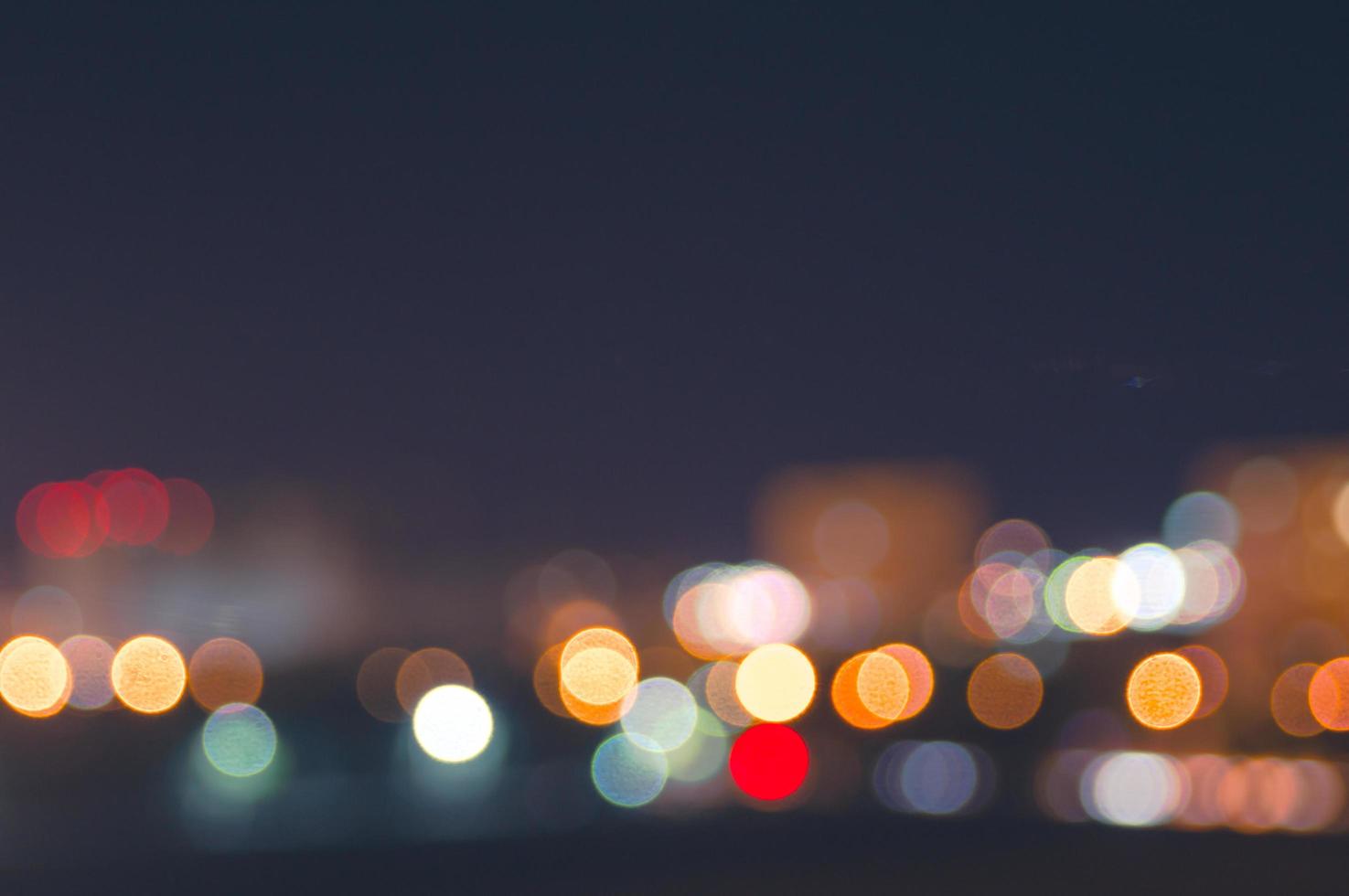 Defocused lights of the night city  photo