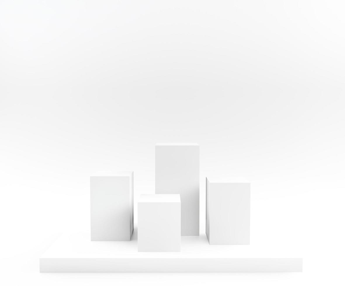 White 3D render background photo