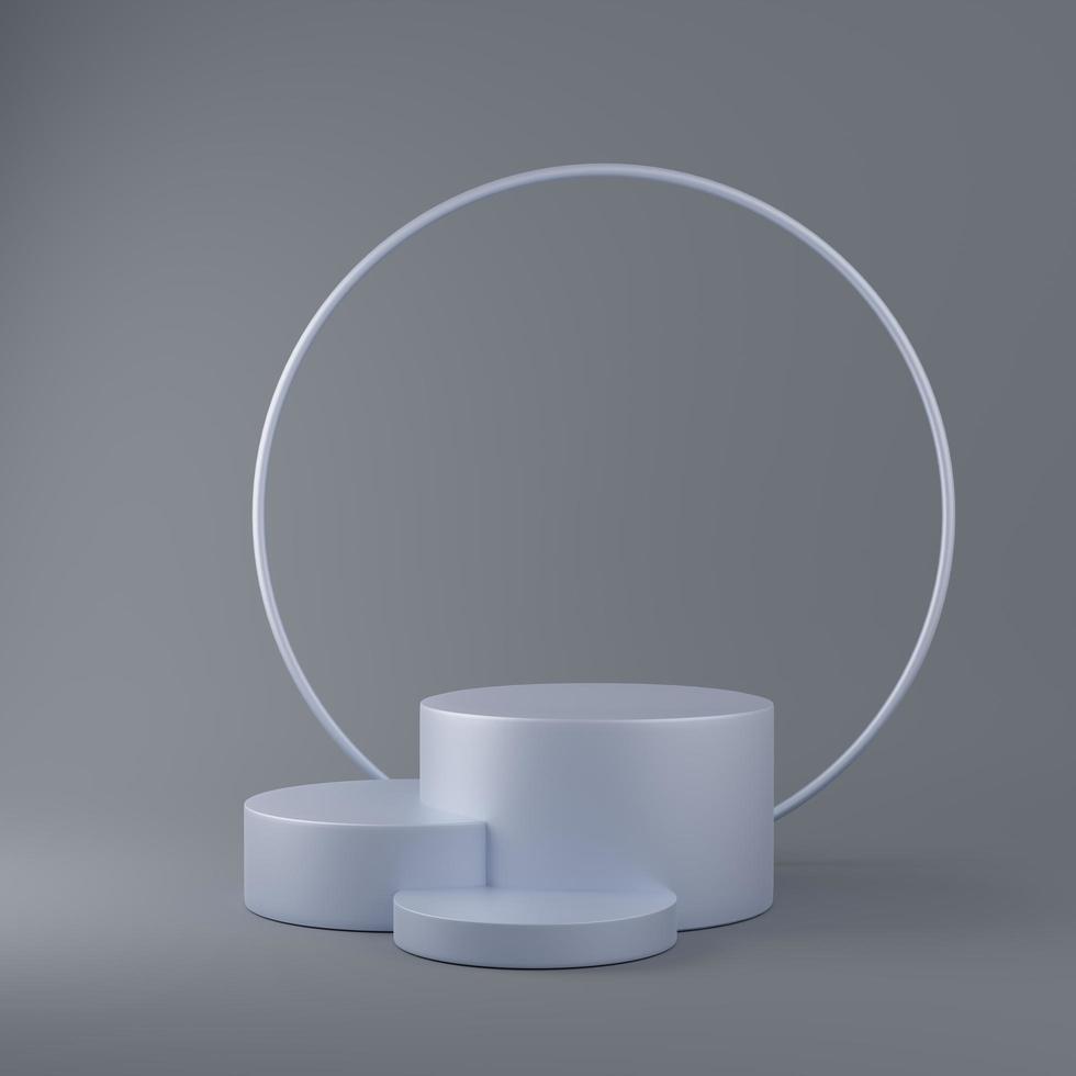 Abstract minimal scene with geometric shapes photo