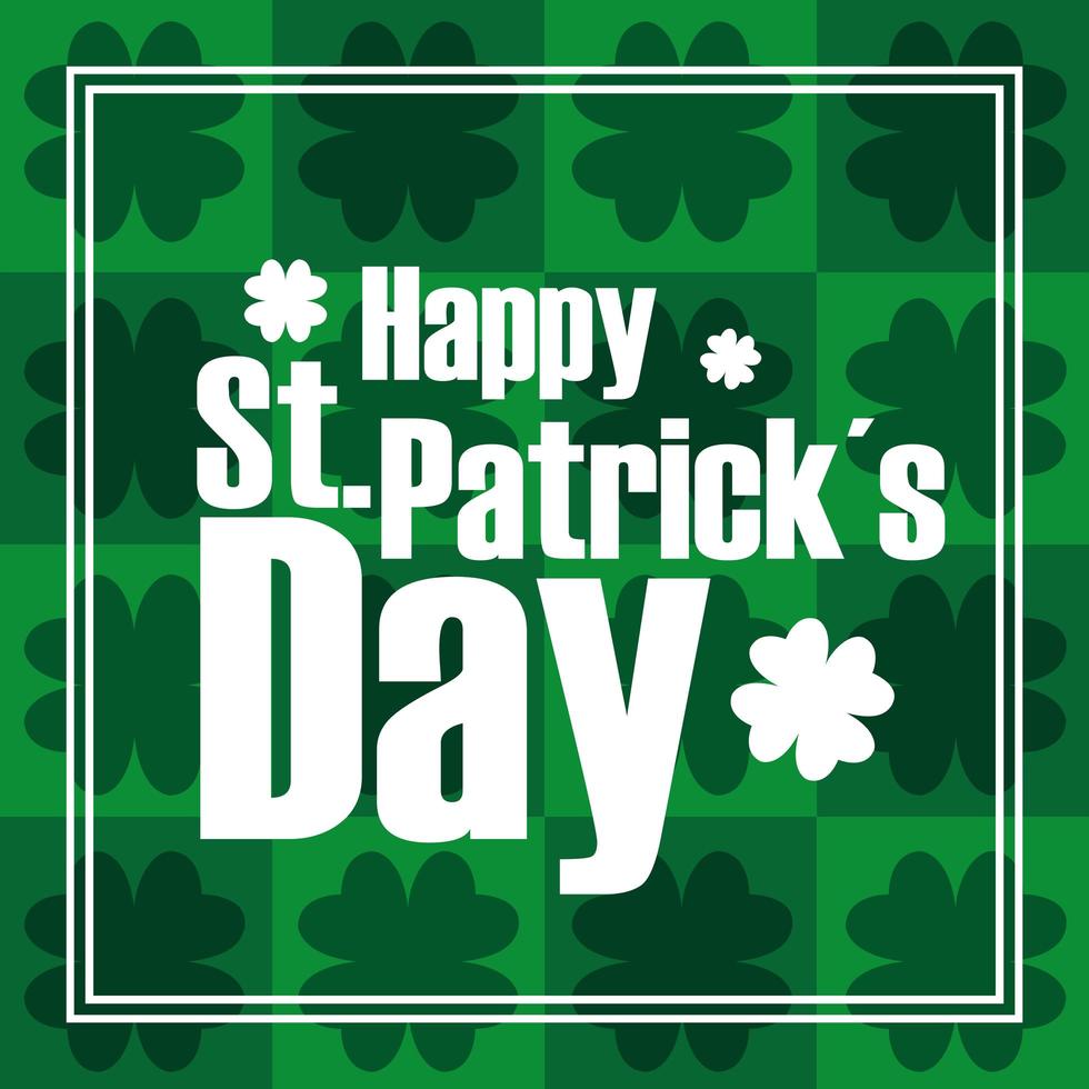 St Patrick day message vector