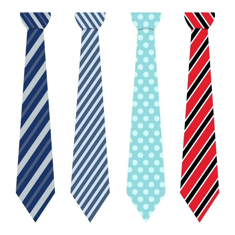 Neck ties isolated 1269651 Vector Art at Vecteezy