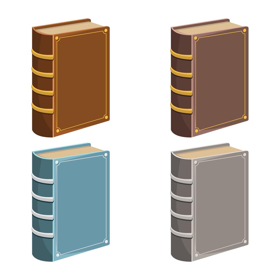 libros antiguos vector