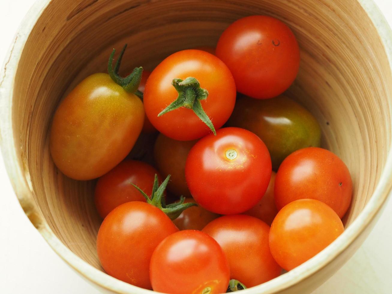 Tomatoes in a bowl photo