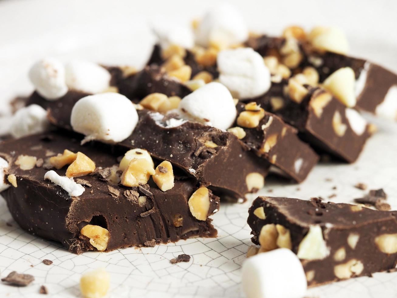 Fudge with marshmallows photo