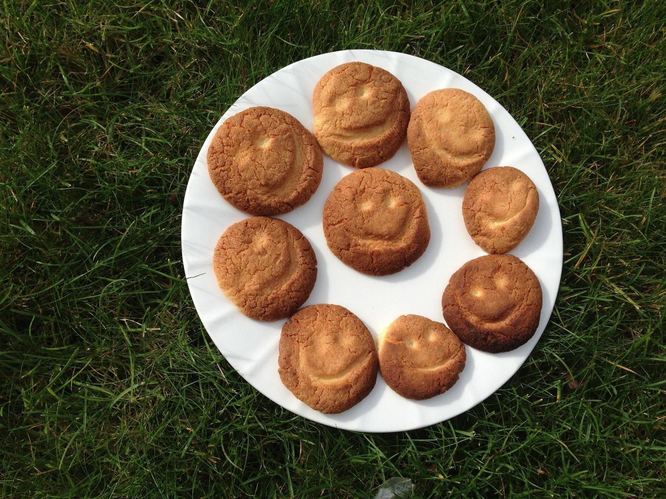 Cookies on a plate photo