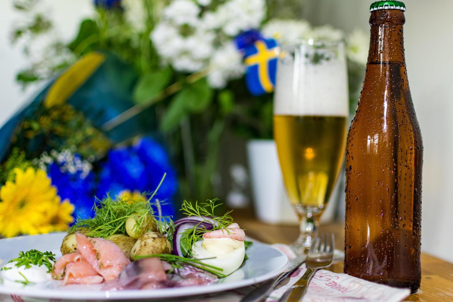 Swedish salmon dinner photo