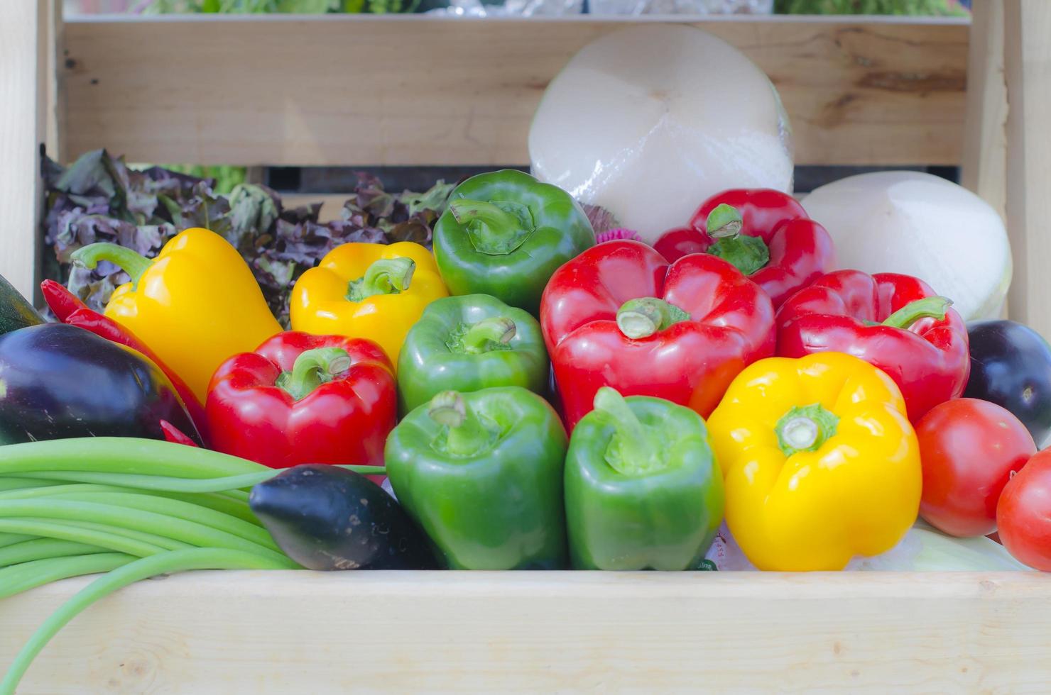 Assorted bell peppers photo