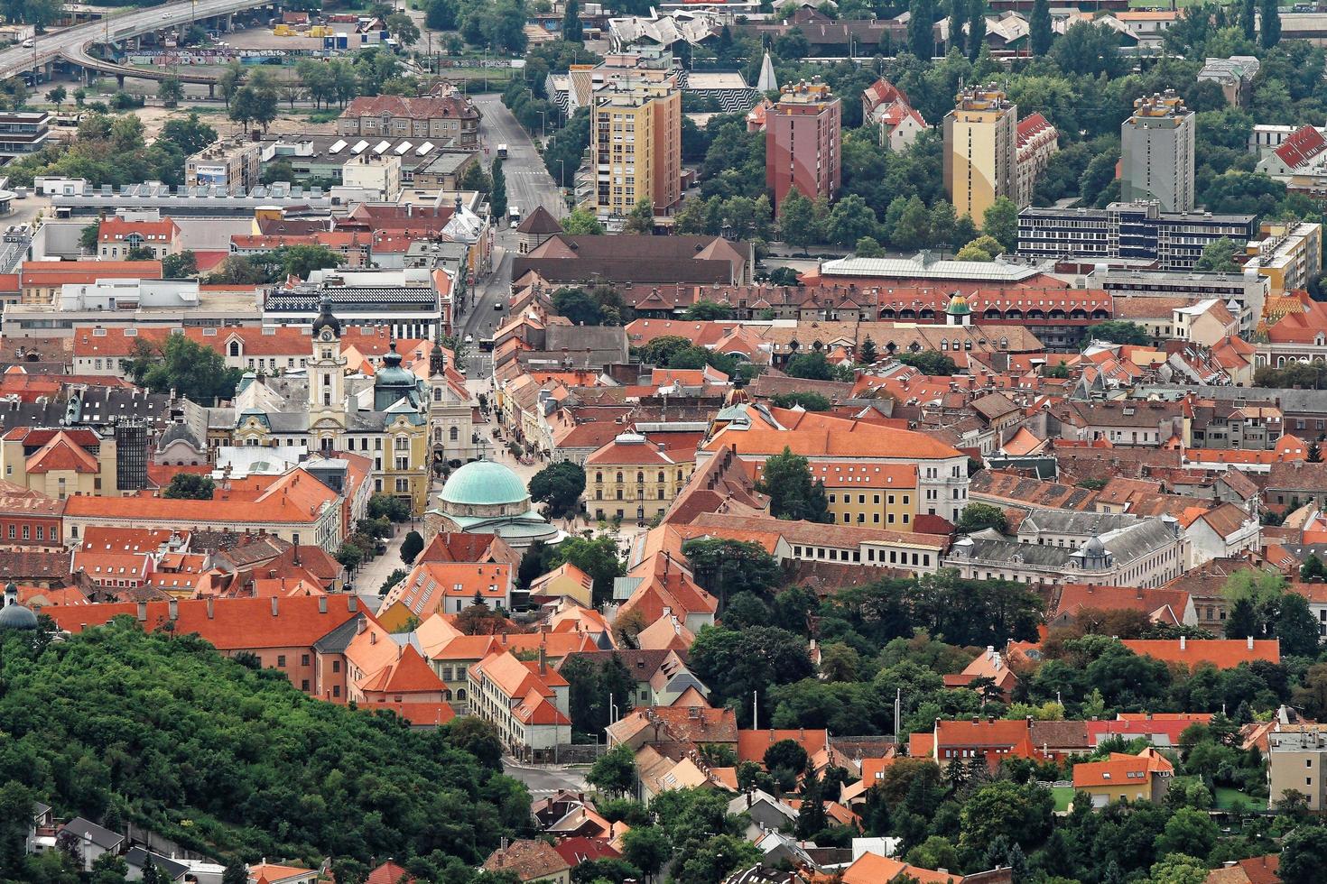 Aerial view of Hungary photo