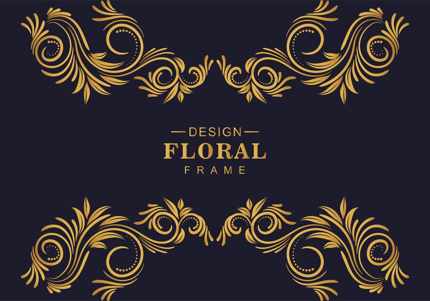 Ornamental floral decorative borders vector